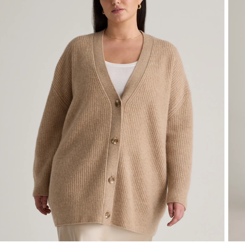 Quince Mongolian cashmere over size boyfriend sweater